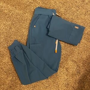 Figs Scrub Set Capri Blue